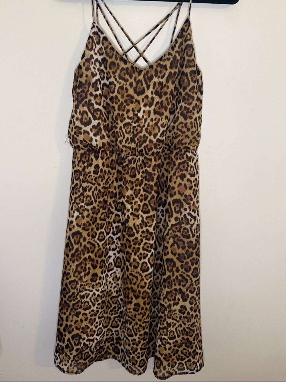 Maurices Leopard Print Midi Dress - Brown & Black